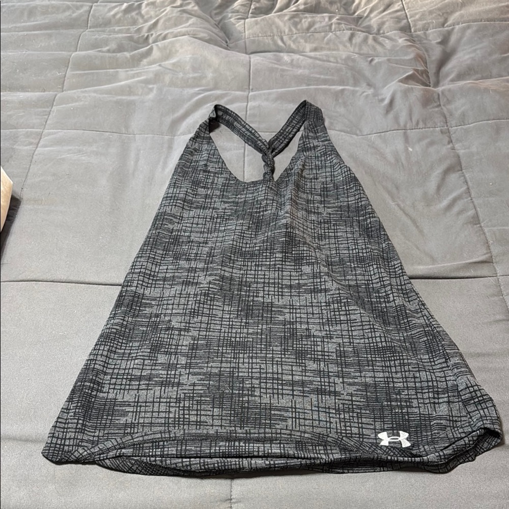 Under Armour Black Patterned Racerback Tank